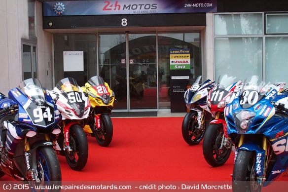 Les motos engagées au 24h du Mans dont la #50 sponsorisée par le Repaire des Motards