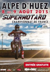 Supermotard : dernière ligne droite à l'Alpe d'Huez