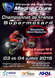 Le Supermotard en nocturne à Magny-Cours