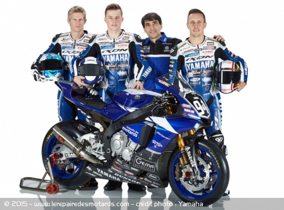 Le team d'endurance GMT94 : Checa, Gines, Guyot et Foray