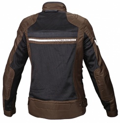 Blouson Rush pour femme de dos version marron-noir