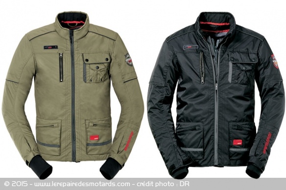 Le blouson est disponible dans deux déclinaisons de couleurs Le blouson est disponible dans deux déclinaisons de couleurs