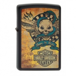 Briquet tête de mort Harley-Davidson