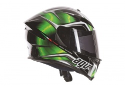 Casque AGV K-5 couleur vert et noir 