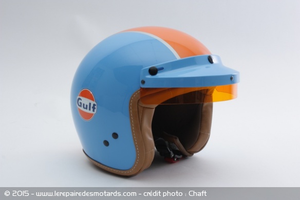Casque jet Chaft Gulf de profil