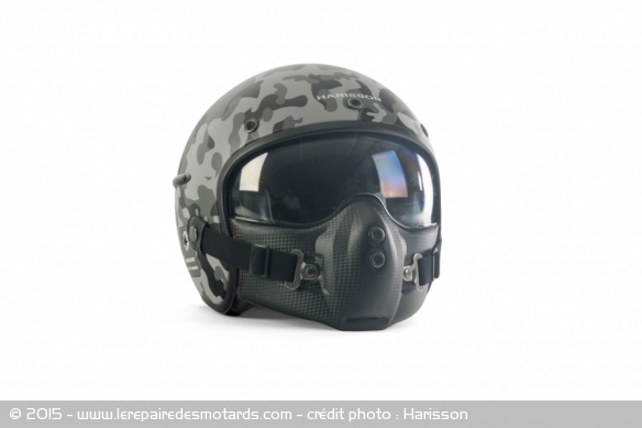 Casque jet Harisson Camo de face 