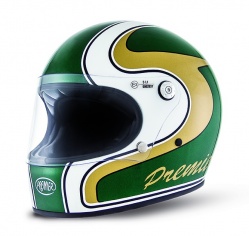 Casque Premier Trophy en vert, blanc et doré