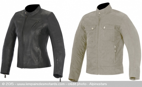 Blousons Alpinestars Shelley et Ray