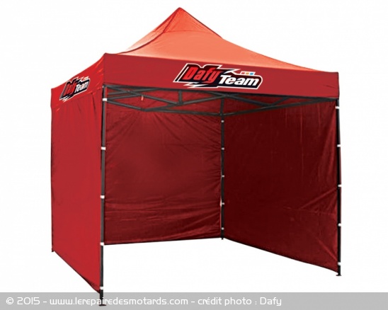 Tonnelle Dafy Team en rouge 