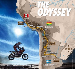 Les villes étapes du Dakar - crédit : ASO