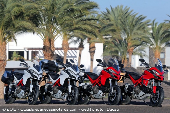 L'ensemble de la gamme Multistrada 1200 DVT est désormais proposée en version européenne
