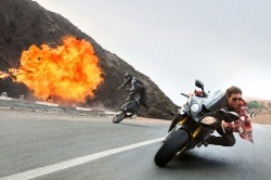 Des motos pour Mission Impossible 5 - crédit photo : Paramount Pictures