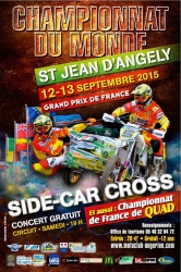 Affiche mondial de side-car cross à st jean d'angely