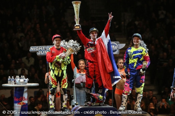 Melero, Rinaldo et Higashino sur le podium - Crédit photo : Benjamin Dubuis