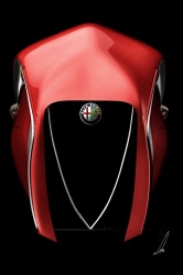 Le concept reprend la calandre des voitures Alfa Romeo
