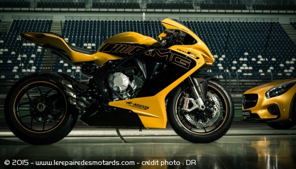 Ce show bike présenté à Francfort reprend le coloris AMG Solarbeam du concept Mercedes GT
