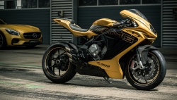 Ce show bike présenté à Francfort reprend le coloris AMG Solarbeam du concept Mercedes GT