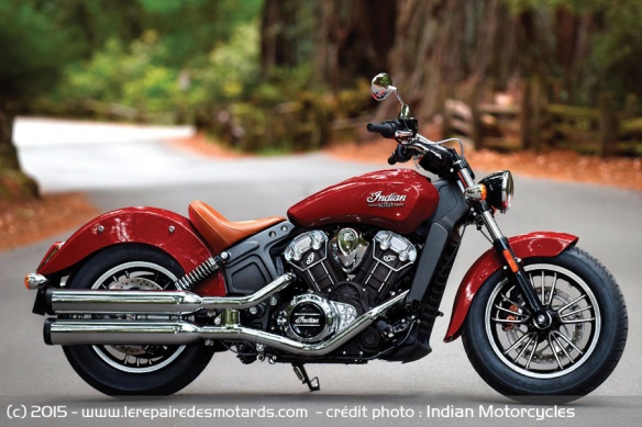 Indian Scout Wildfire Red