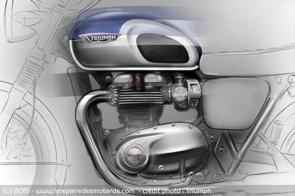 Dessin Triumph Bonneville