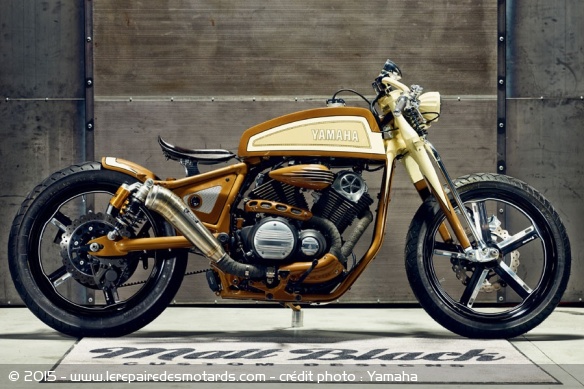 La Yamaha XV950 métamorphosée par Matt Black Custom