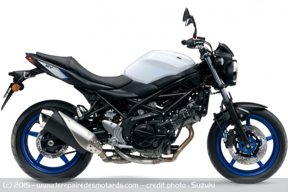 Roadster Suzuki SV 650 Blanc Pearl Glacier Roadster Suzuki SV 650 Blanc Pearl Glacier