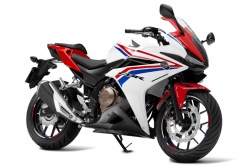 Sportive Honda CBR500R Noir Graphite et Orange Candy Energy