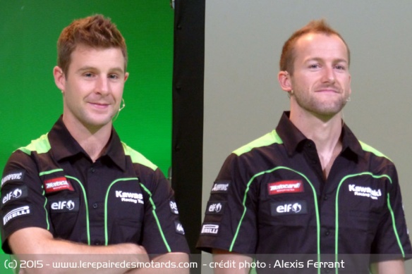 Jonathan Rea et Tom Sykes étaient présents à Barcelone pour la présentation de la ZX-10R