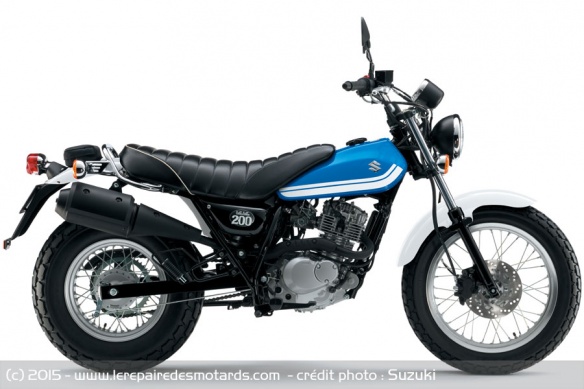 Suzuki VanVan 200 bleu métallique