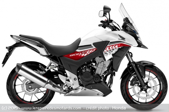 Trail Honda CB500X blanc