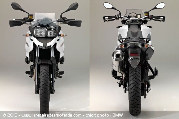 BMW F700GS de face et de dos