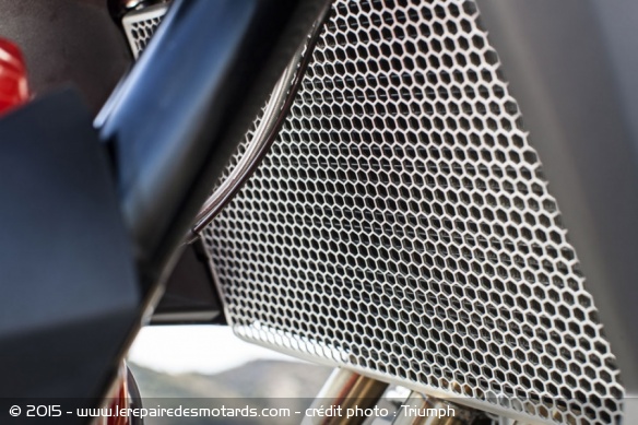 Le radiateur se pare d'une grille en aluminium
