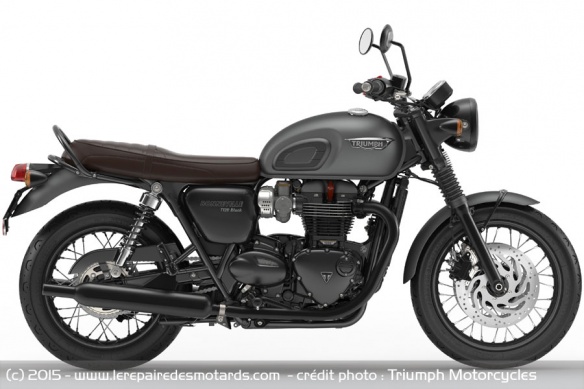 Triumph Bonneville T120 Black gris mat