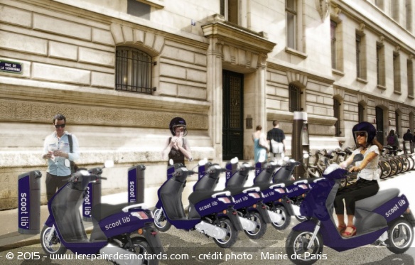Photomontage Scootlib' électrique