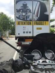 Retour de la prévention sur les camions - Crédit photo : Transporteurs d'Image