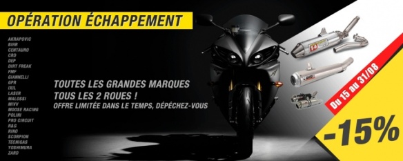 Promo Shogunmoto : -15% sur les échappements