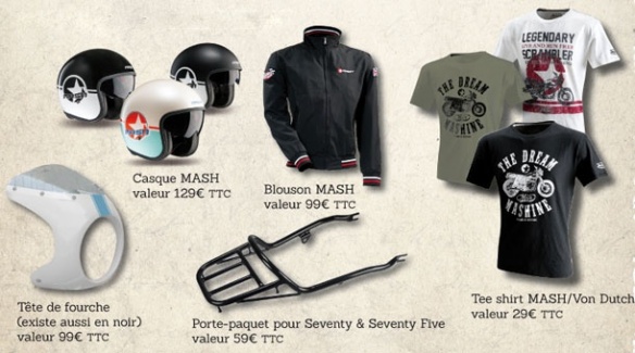 Les accessoires bénéficiant de l'offre Mash