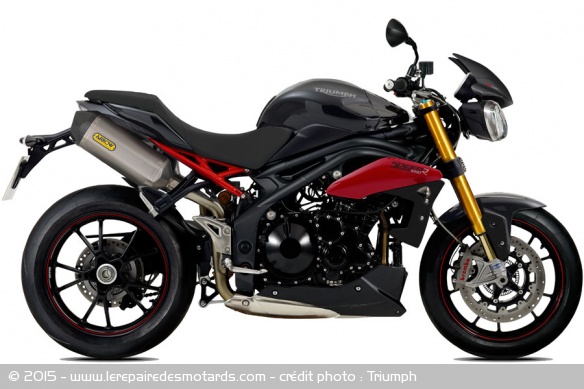 Silencieux Arrox, selle confort et réservoir de freins anodisés offerts pour les Speed Triple