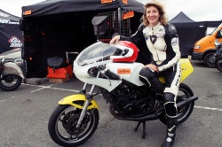 Sandrine à l'événement Iron Bikers