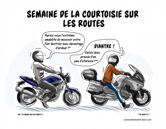 Soyons courtois au guidon !
