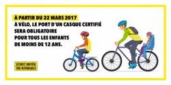 Casque obligatoire pour les enfants à vélo