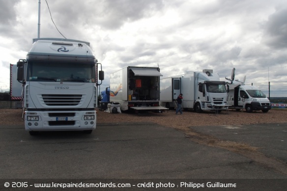 WSBK : camion de retransmission TV
