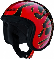 Casque jet Caberg Freeride Flame