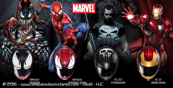 HJC se paie les super héros Marvel HJC se paie les super héros Marvel