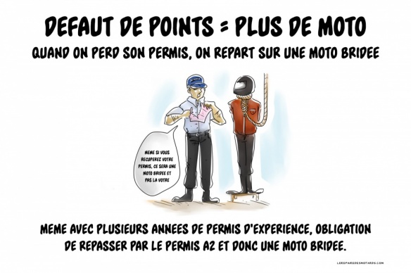 Crobard : Défaut de points = plus de moto