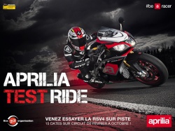 Essais Aprilia RSV 4 circuit