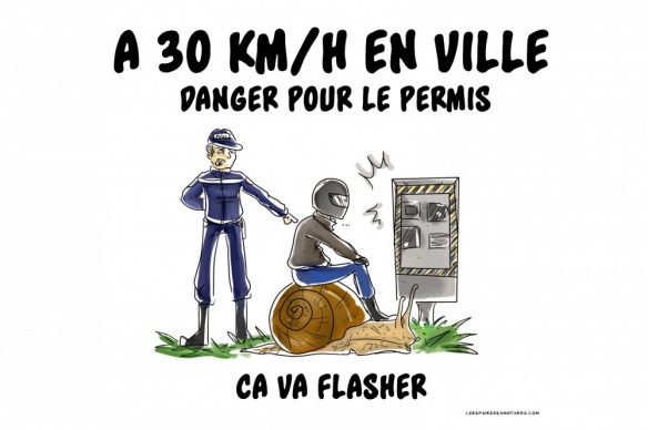 La vitesse limitée à 30 km/h en ville