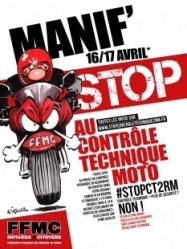 70 manifestations contre le contôle technique moto