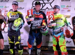 Thomas Ramette, Xavier Boog et Valentin Teillet sur le podium SX1