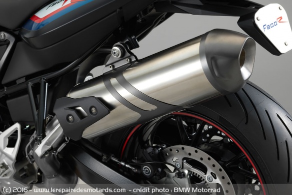 Le silencieux de la BMW F800 R