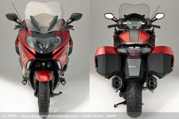 BMW K 1600 GT de face et de derrière